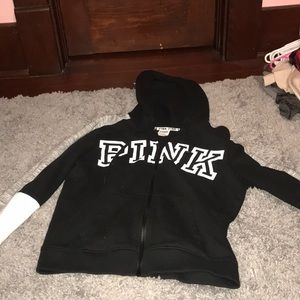 PINK zip up sweatshirt